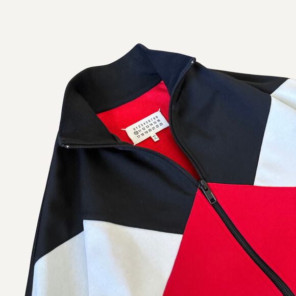 Size M- Maison Margiela Men's Color-Block Track Jacket - Picture 3 of 10